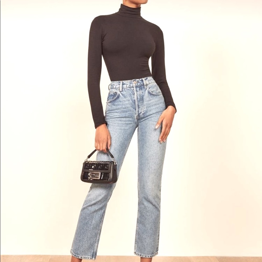 Black Turtleneck Bodysuit | OSFM